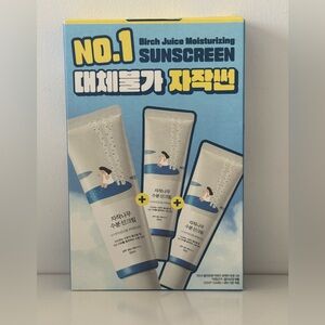 Round Lab TRIPLE] ROUND LAB Birch Juice Moisturizing Sunscreen 50ml Triple Set
